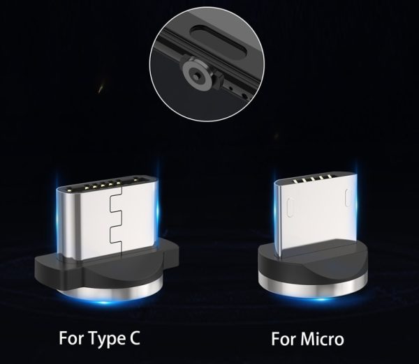 Magnetic USB Fast Charging Micro / Type C Cable - Image 5