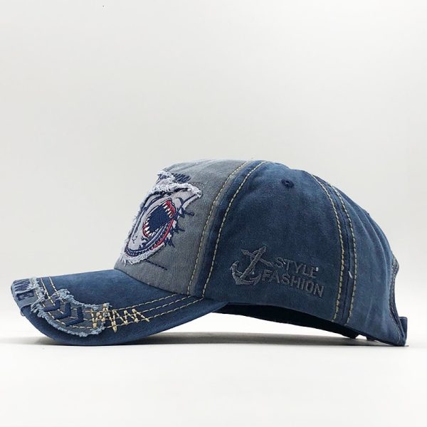 Men's Shark Embroidered Baseball Cap - Denwy Supply Chain - Image 6