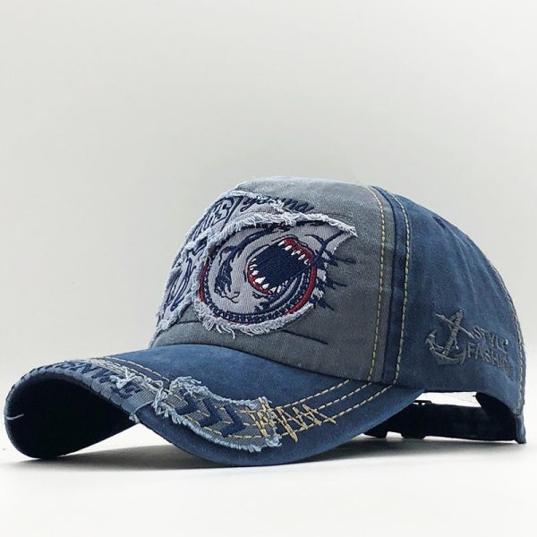 Men's Shark Embroidered Baseball Cap - Denwy Supply Chain - Image 5