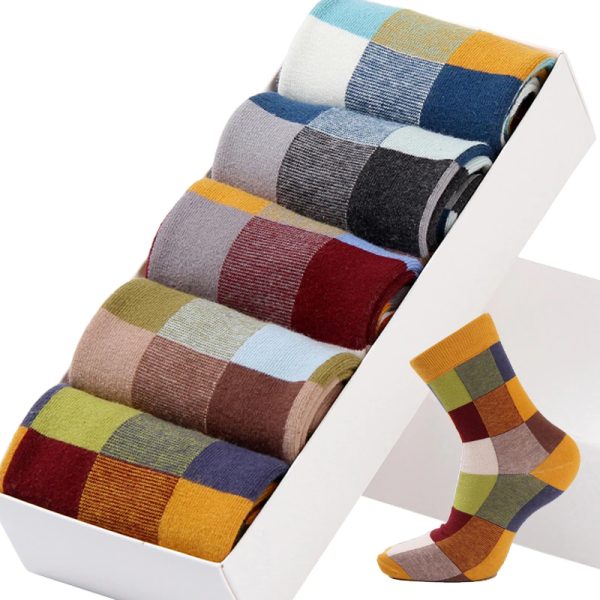 Cotton Compression Fuzzy Socks For Men 5 Pairs Set - Denwy Supply Chain