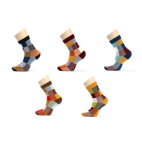 Cotton Compression Fuzzy Socks For Men 5 Pairs Set - Denwy Supply Chain - Image 4