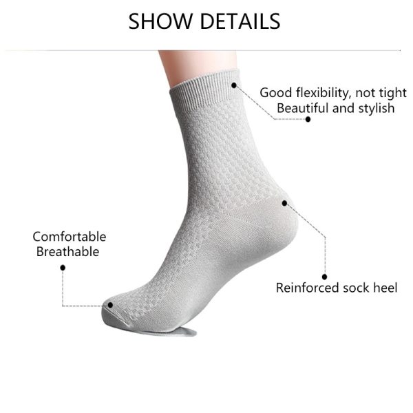 Men's Bamboo Fiber Socks - Denwy Supply Chain - Image 6