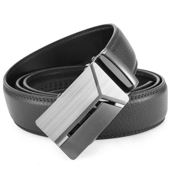 Men's Automatic Buckle Leather Belt - Denwy Supply Chain - Image 3