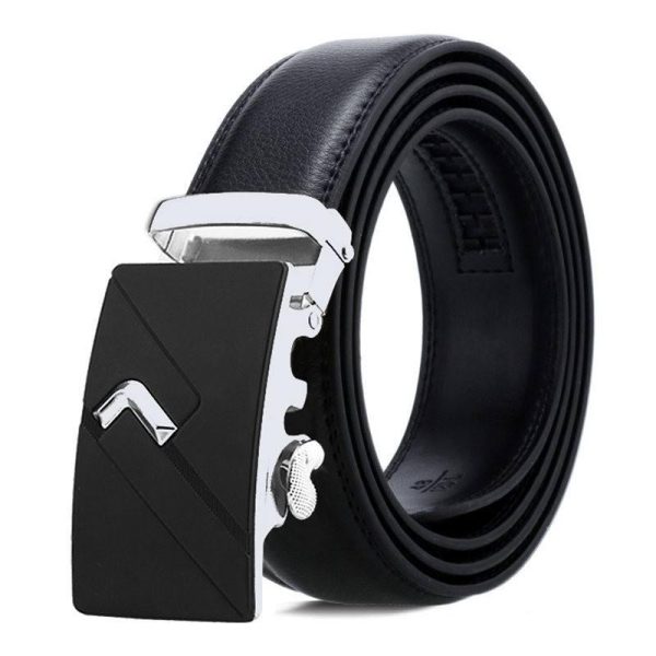 Men's Automatic Buckle Leather Belt - Denwy Supply Chain - Image 4