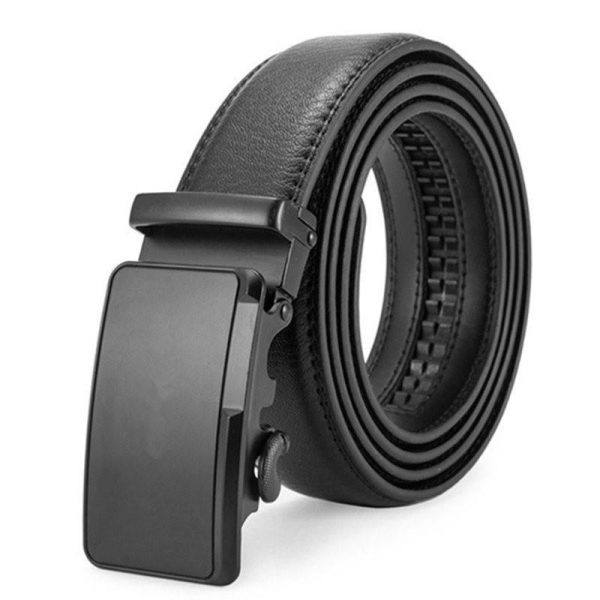 Men's Automatic Buckle Leather Belt - Denwy Supply Chain