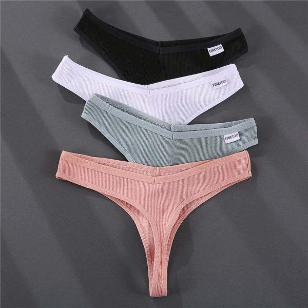 Women's Solid Color Summer G-Strings Set - Denway Supply Chain