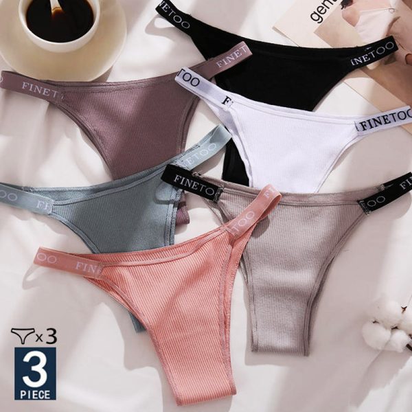 2024-2025 Supper Offer 3PCS/Set Cotton Thong for Women - Denwy Supply Chain