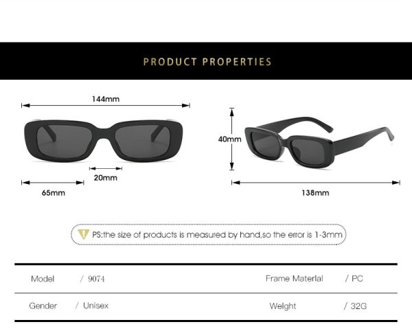 Women's Rectangle Shaped Sunglasses - Denwy Supply Chain - Image 5