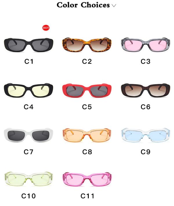 UV 400 Rectangle Shaped Sunglasses For Women 2025 New - Denway Supply Chain - Image 6